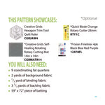 Hexagon Alley Quilt Pattern